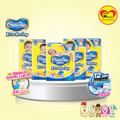 Mamy Poko Pants X-tra Kering S56 / M48 / L42 / Xl38 / Xxl34