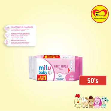 Mitu Wipes Charming Lily / Sweet Rose / Playful Fressia 50's + 50's /
