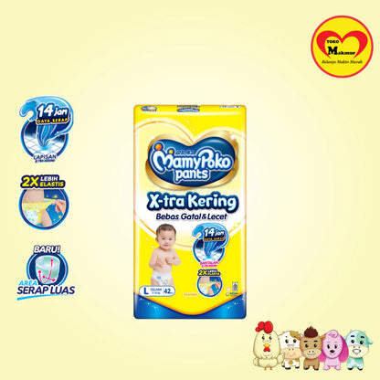 Mamy Poko Pants X-tra Kering S56 / M48 / L42 / Xl38 / Xxl34