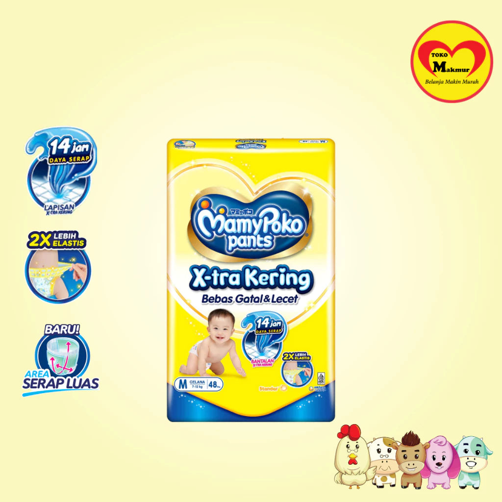 Mamy Poko Pants X-tra Kering S56 / M48 / L42 / Xl38 / Xxl34