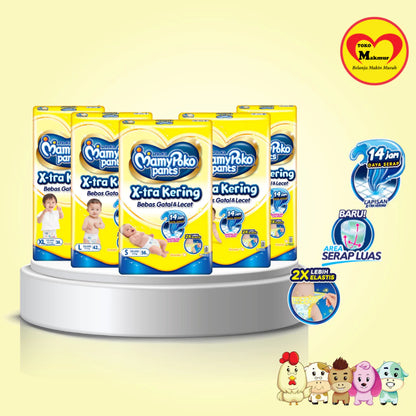 Mamy Poko Pants X-tra Kering S56 / M48 / L42 / Xl38 / Xxl34